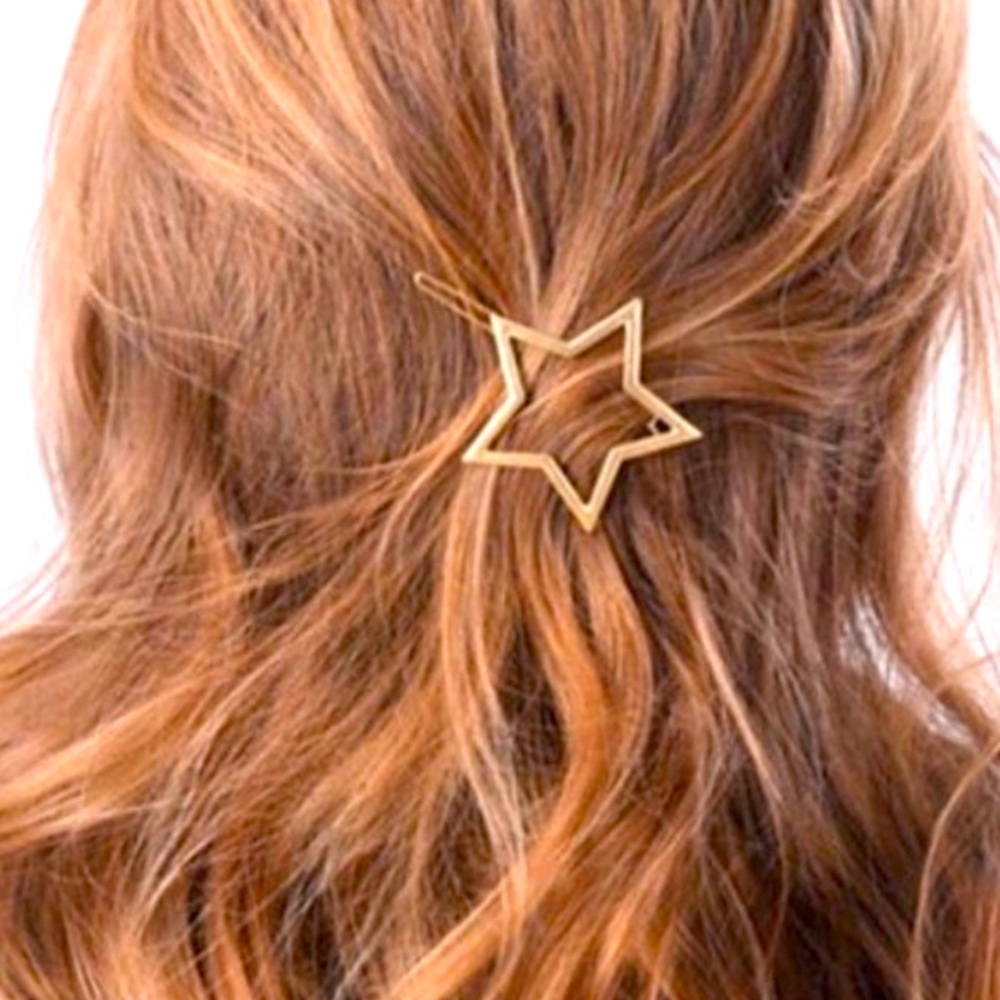🎉 3/$15 Hair Clips: Star, Heart and Moon
